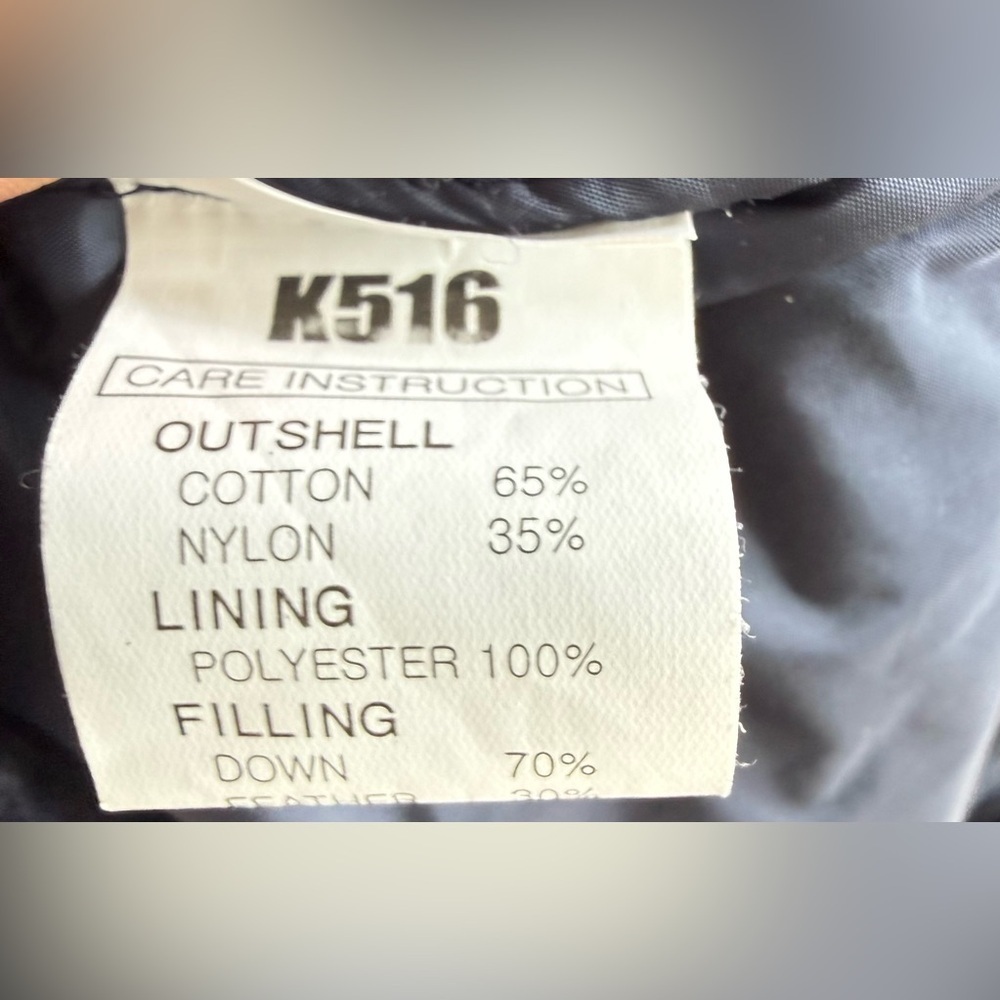 K516 Cotton Knit Down & Feather fill Vest with pockets - Picture 4 of 5